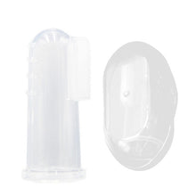Load image into Gallery viewer, Cute Baby Finger Toothbrush With Box Children Teeth Clear Massage Soft Silicone Infant Rubber Cleaning Brush Massager Set boy